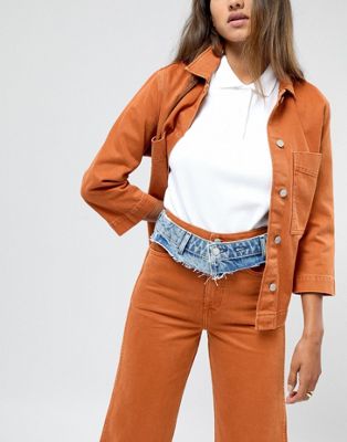Image result for asos Weekday Limited Collection Denim Waistband