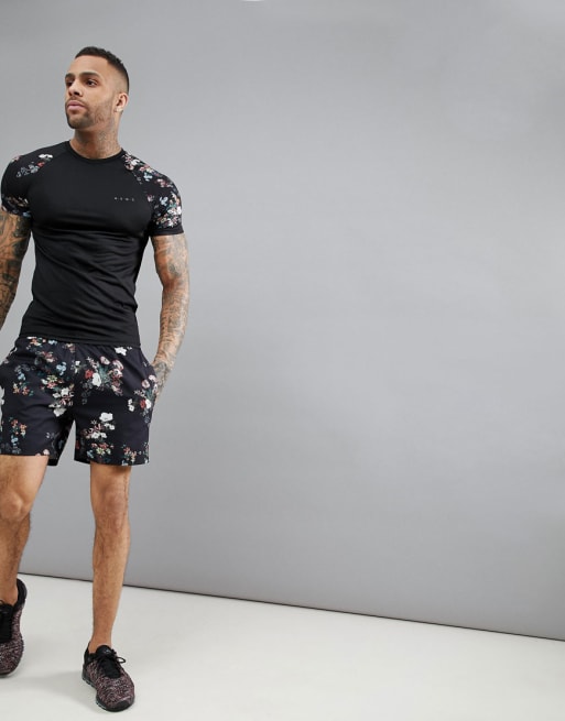 4505 shorts set in floral print