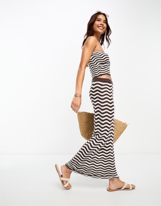 4th & Reckless - Ensemble en maille au crochet - Marron