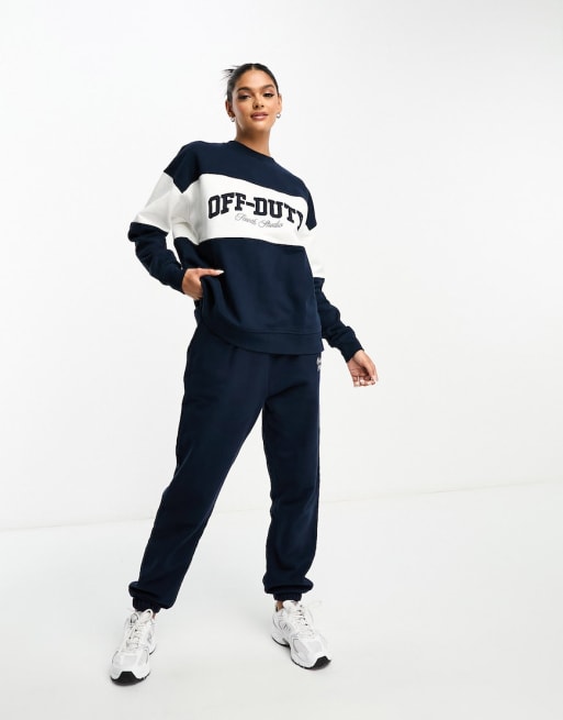 4th & Reckless off duty tracksuit in navy