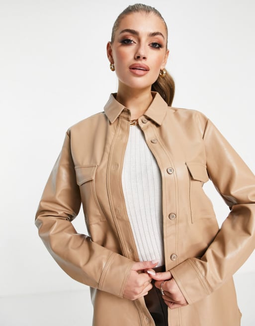 4th & Reckless – Set in beiger Leder-Optik