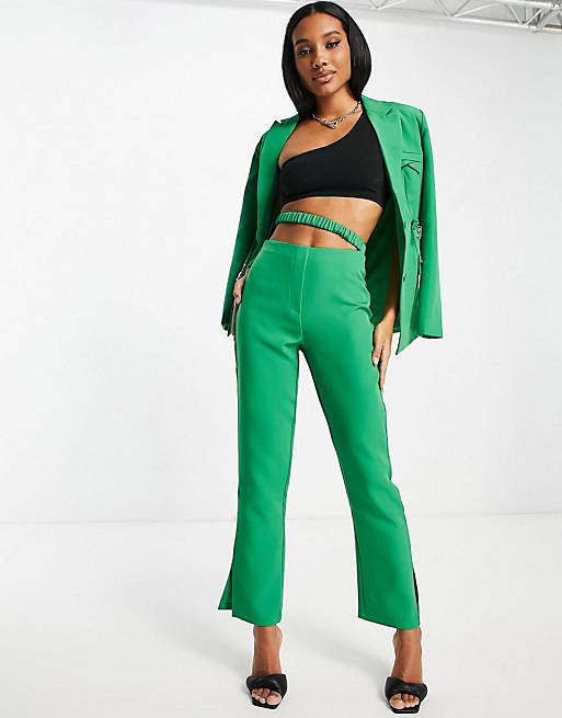 4th & Reckless tailored set in green