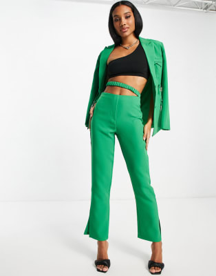 4th & Reckless tailored set in green | ASOS