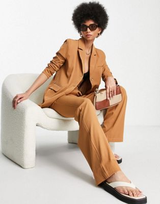 4th & Reckless Tall tailored co-ord in camel