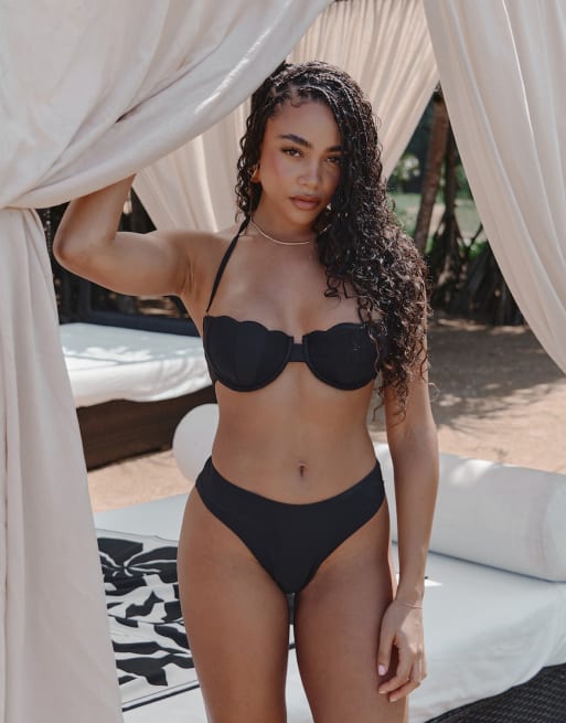 4th & Reckless x Loz Vassallo - Maui - Bikini nero con conchiglia