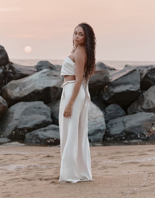 4th & Reckless x Loz Vassallo Tulum beach set in beige
