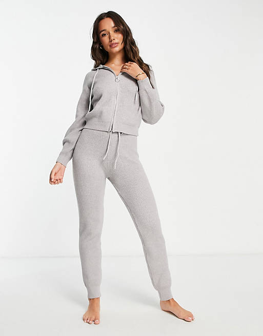 Accessorize beach lifestyle zip hoodie in gray - part of a set GREY | ASOS