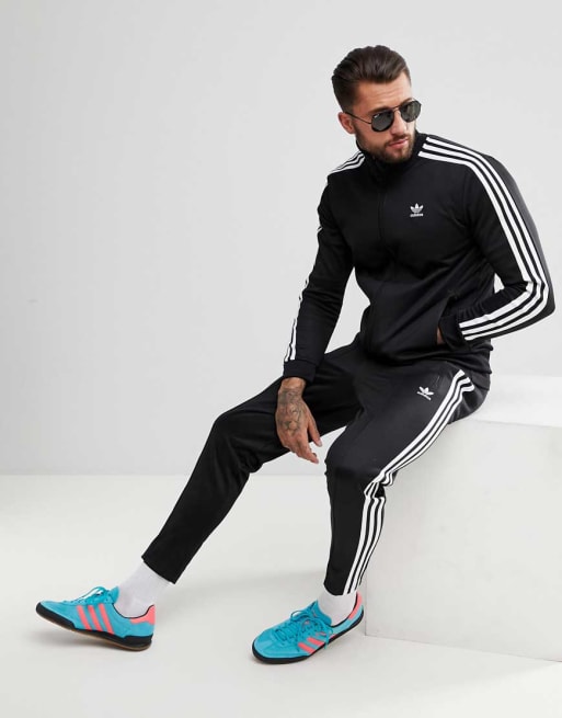 adicolor Beckenbauer sort joggingsæt med smal pasform fra adidas Originals