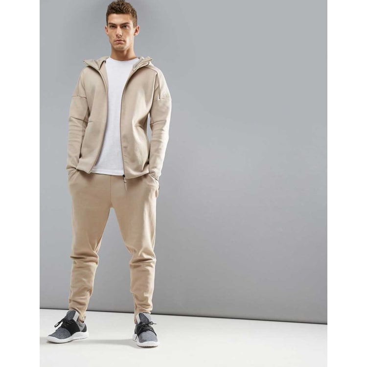 Adidas jogginganzug store herren beige