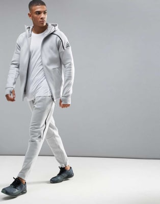 grey adidas jogging suit