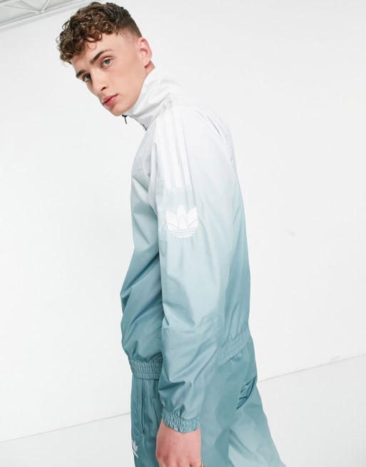adidas Originals 3D trefoil ombre co-ord in green
