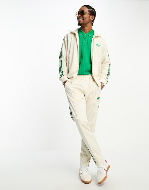 adidas Originals adicolor 70 s monogram tracksuit in ivory ASOS