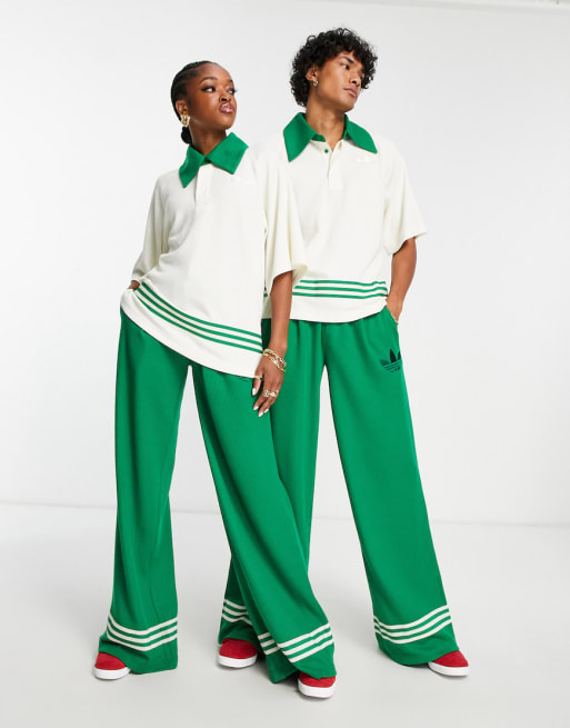 adidas Originals adicolor 70s unisex co ord in white green ASOS