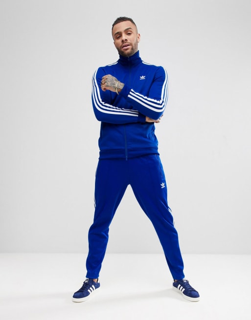 Blå adidas tracksuit online