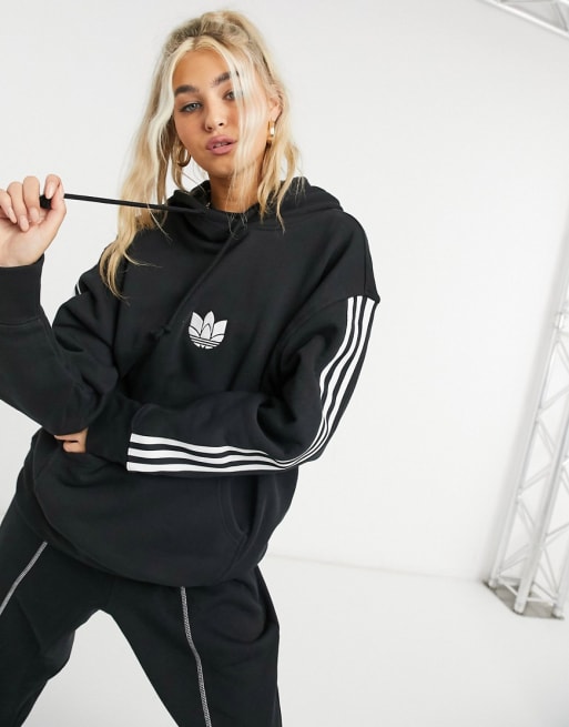 Felpa adidas tre on sale strisce