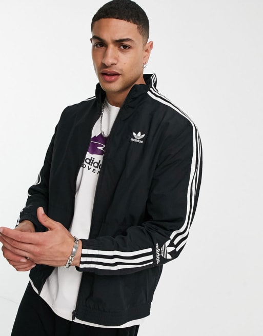 adidas Originals – adicolor Lock Up – Kombiteil in Schwarz