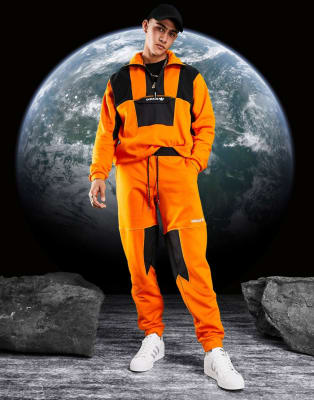 mens orange adidas tracksuit