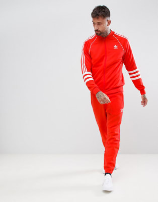 adidas Originals Authentic Roter Trainingsanzug ASOS