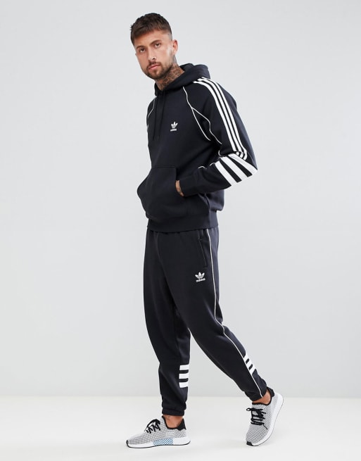 Adidas originals authentic hoody in black dh3851 best sale