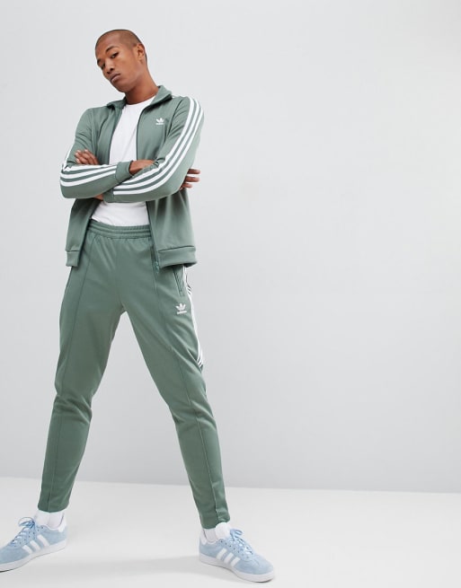 ADIDAS ORIGINALS Beckenbauer Track Pants Green, Men's Fashion, Bottoms,  Joggers on Carousell