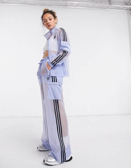 adidas Originals Combi set van mesh met logo in blauw ASOS