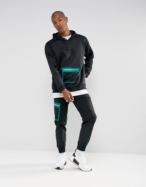 adidas Originals EQT Hoodie and Jogger in Black ASOS