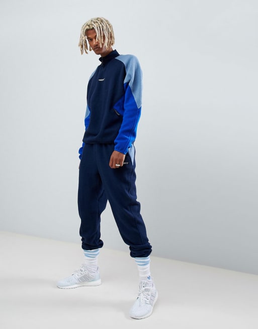 Adidas eqt polar 2025 fleece sweater in navy