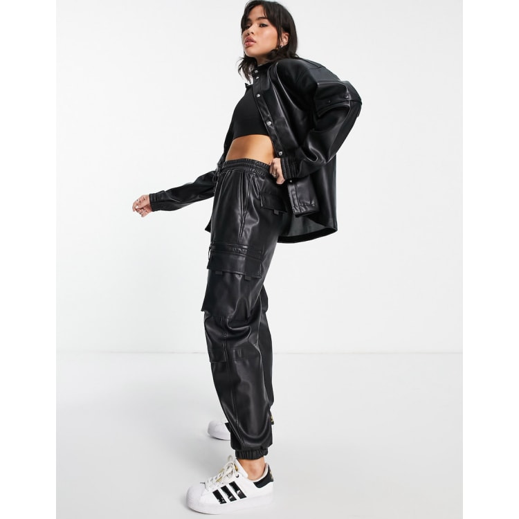 Adidas sales leather trousers