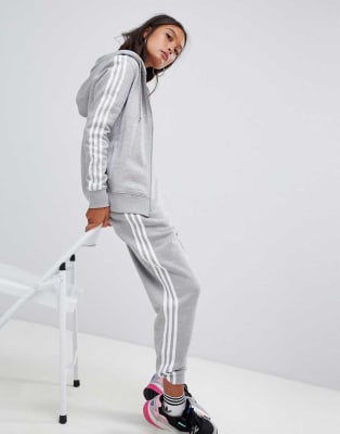 adidas Originals - Felpa con cappuccio e pantaloni della tuta mix \u0026 match  con fondo elasticizzato e tre righe | ASOS