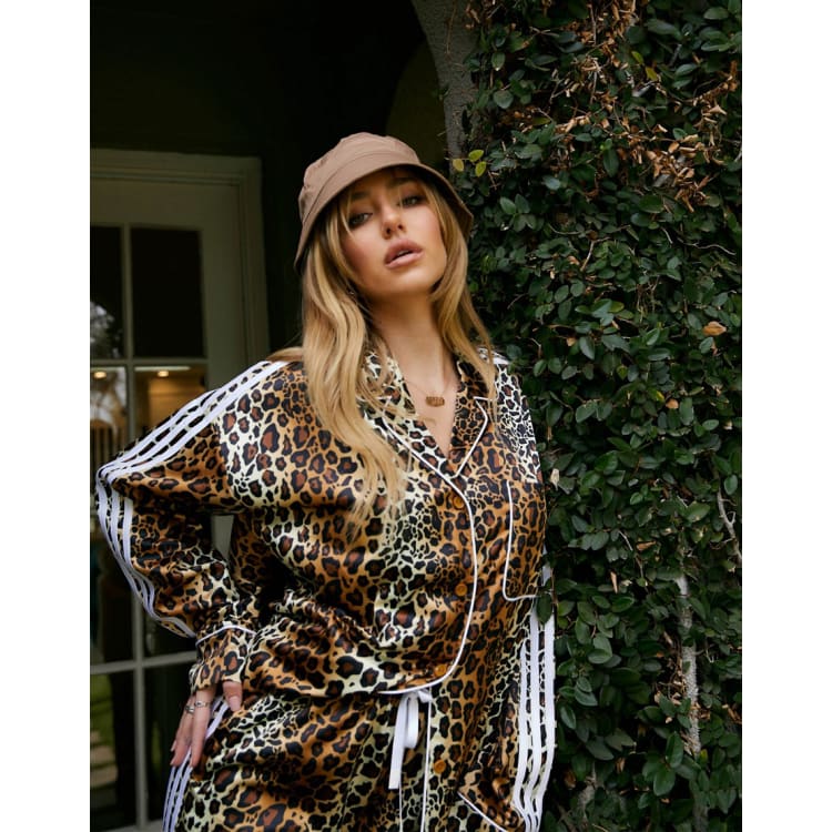 adidas Originals Leopard Luxe satin look pyjama style ASOS