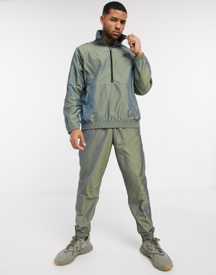 adidas khaki green tracksuit