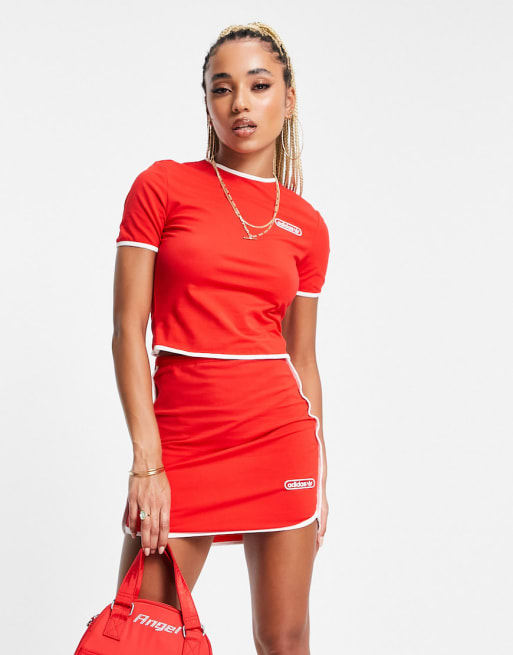 adidas Originals – Resort – Biało-czerwony zestaw
