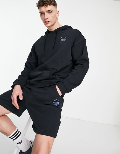 adidas Originals – RYV – Set mit abstraktem Print in Schwarz