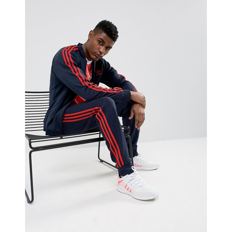 Originals superstar cuffed outlet track pants navy/red