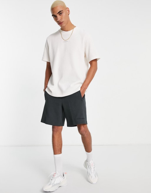 adidas Originals - Tonal Textures - Ensemble - Blanc craie et noir charbon
