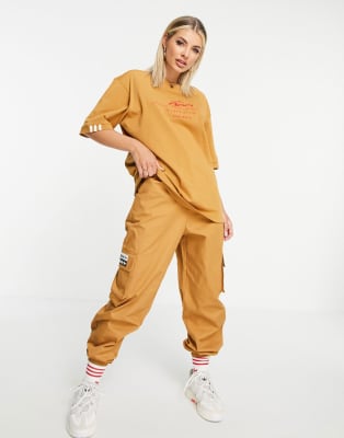 adidas tracksuit brown