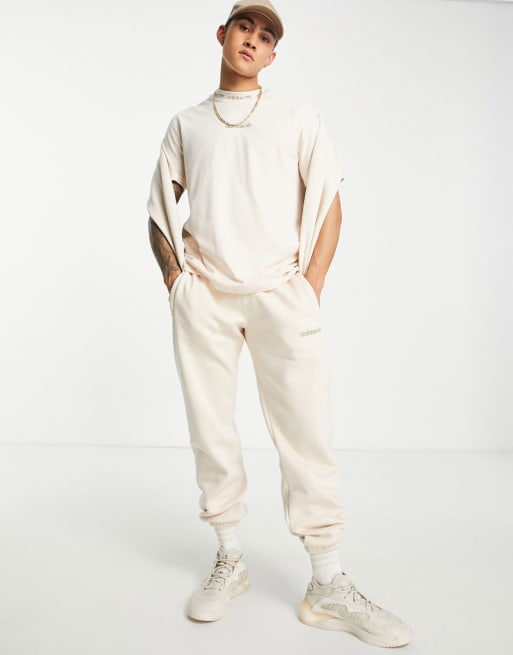 adidas Originals – Trefoil Linear – Hochwertiges Set in Beige
