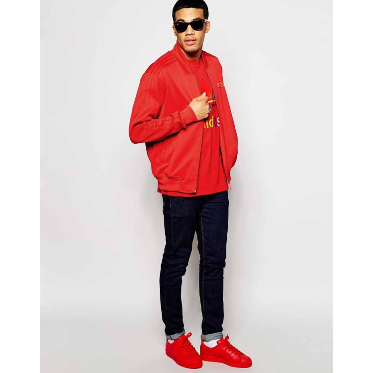 het internet Stadium Genre adidas Originals X Pharrell Williams - Supercolour in rood | ASOS