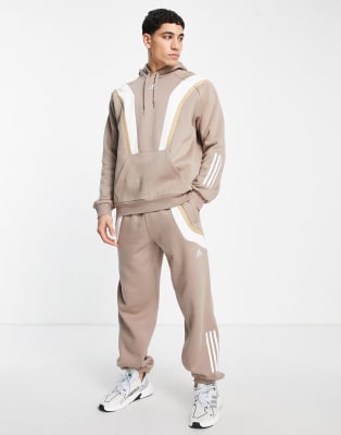 adidas tracksuit brown