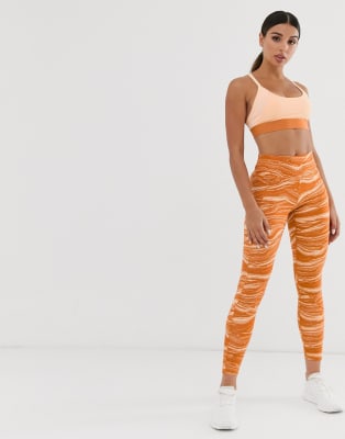 adidas leggings peach