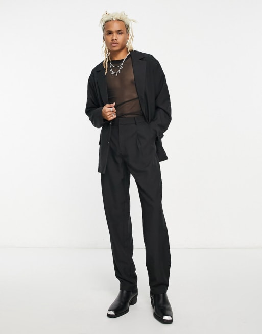 ADPT oversized suit in black