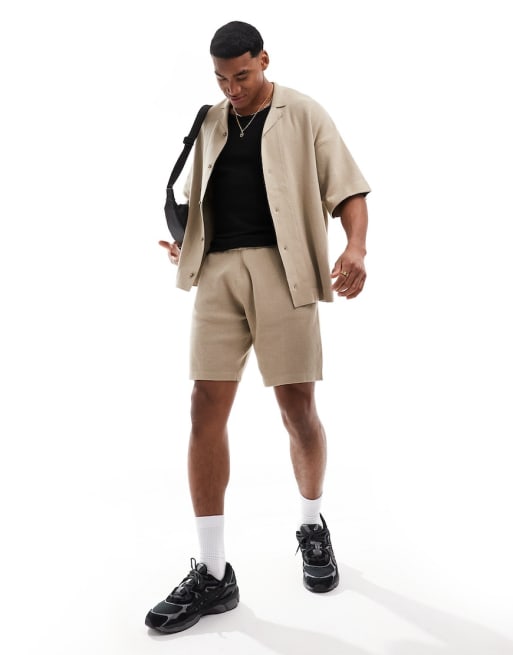 ADPT set oversized set in beige