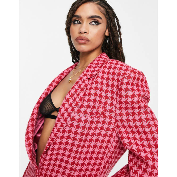 Red on sale boyfriend jacket