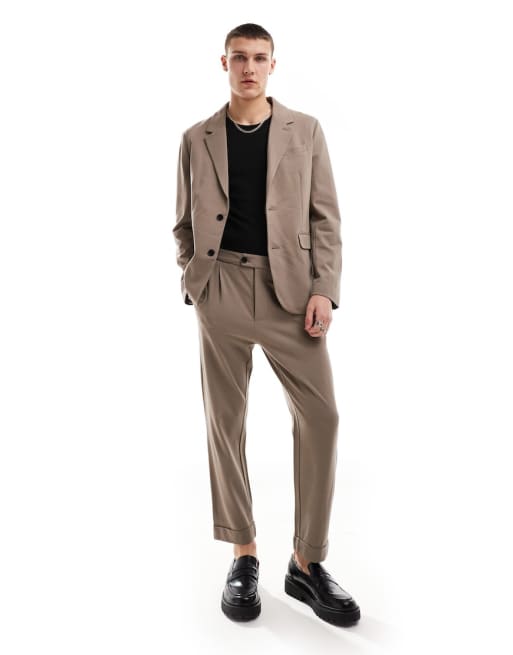 AllSaints Helm suit co-ord in light brown