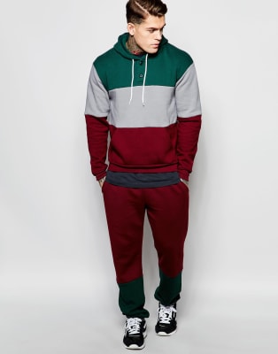 colour block tracksuit
