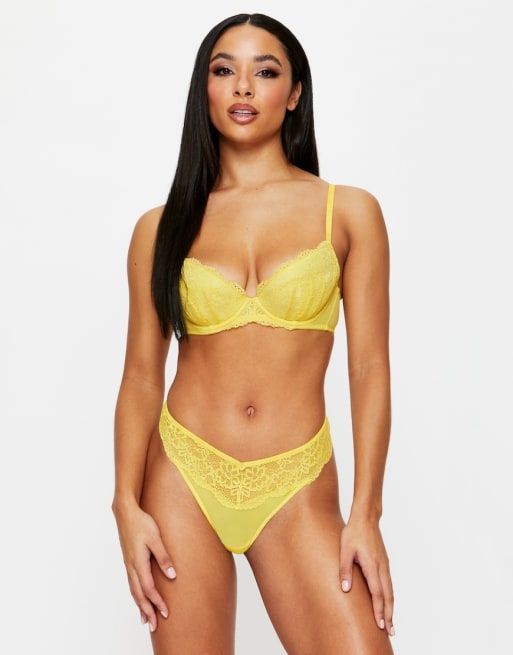 Ann Summers - Ensemble de lingerie sensuel en dentelle - Jaune