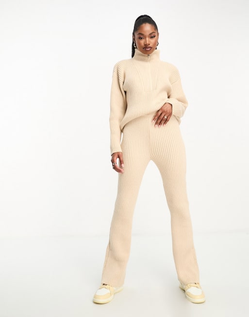 White jumper cheap pants suit