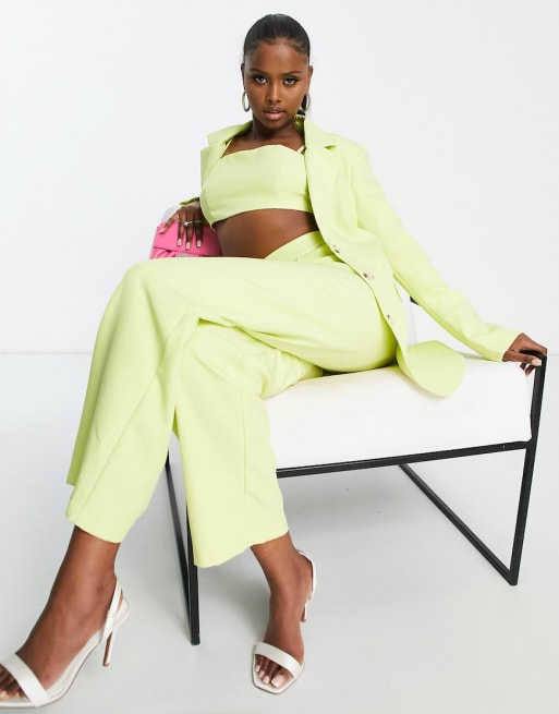 Aria Cove set in lemon ASOS