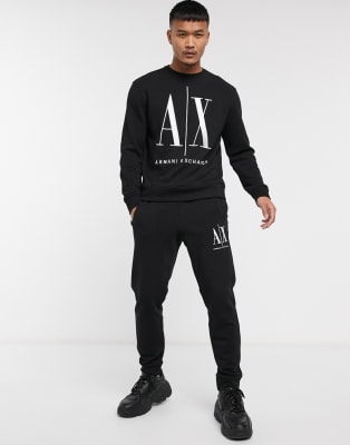 armani exchange grey tracksuit