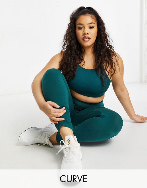 ASOS 4505 Curve icon sports bra with strap adjusters